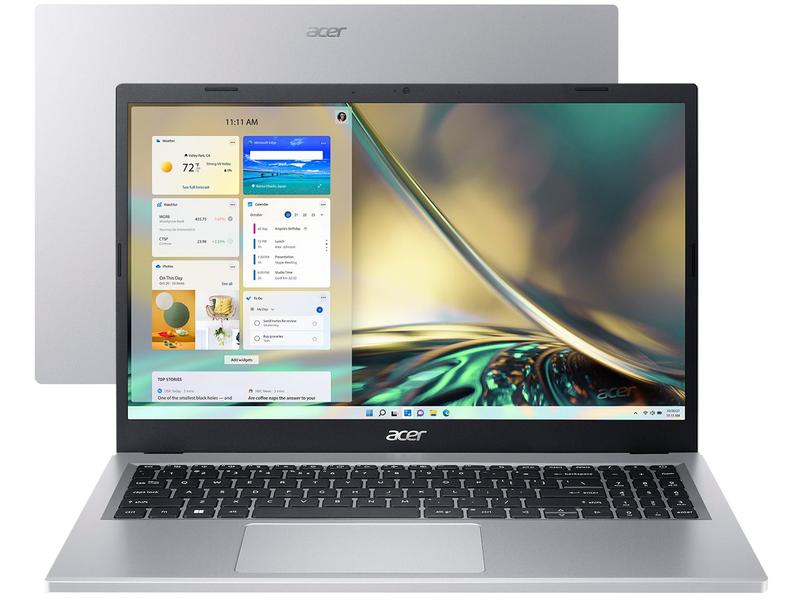 Notebook Acer Aspire 3 Intel Core i3 8GB 256GB SSD - 15,6” Full HD